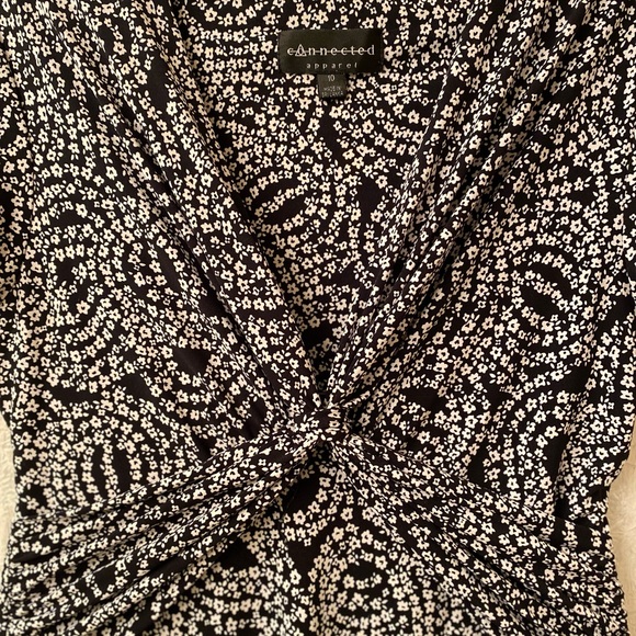 Black and white tiny flower dress by Connected. - Picture 2 of 3